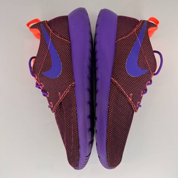 Nike Womens 511882-852 Roshe Run Bright Mango HyperGrape Size 8 Running Shoes - Picture 7 of 9